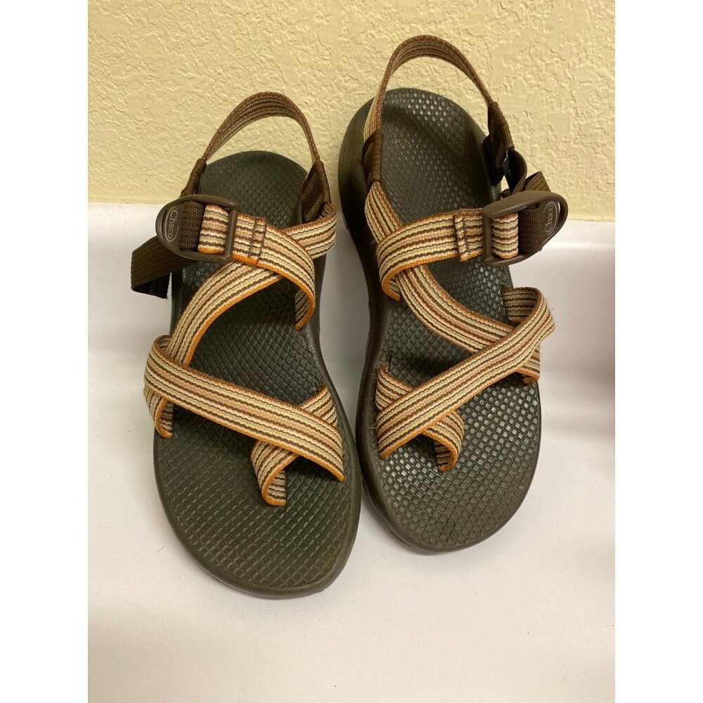 Chaco Hiking Sandals with Earth-Tone Striped Straps